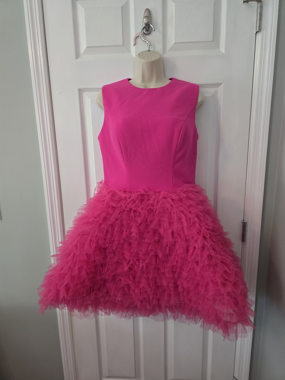 Fashion Nova Hot Pink Mini Tulle Dress